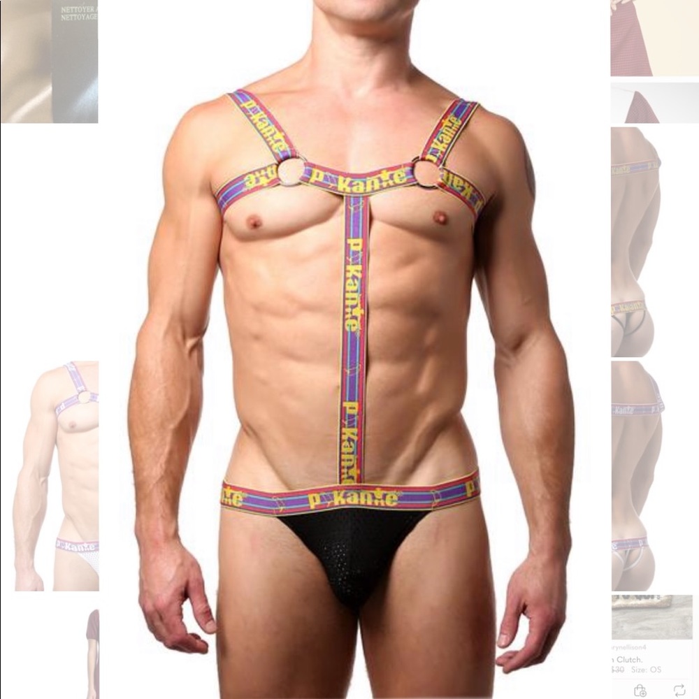 Pikante Black Attraction Thong Body Harness